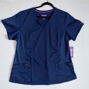 NWT Juliet V-Neck Yoga Scrub Top from Purple Label.